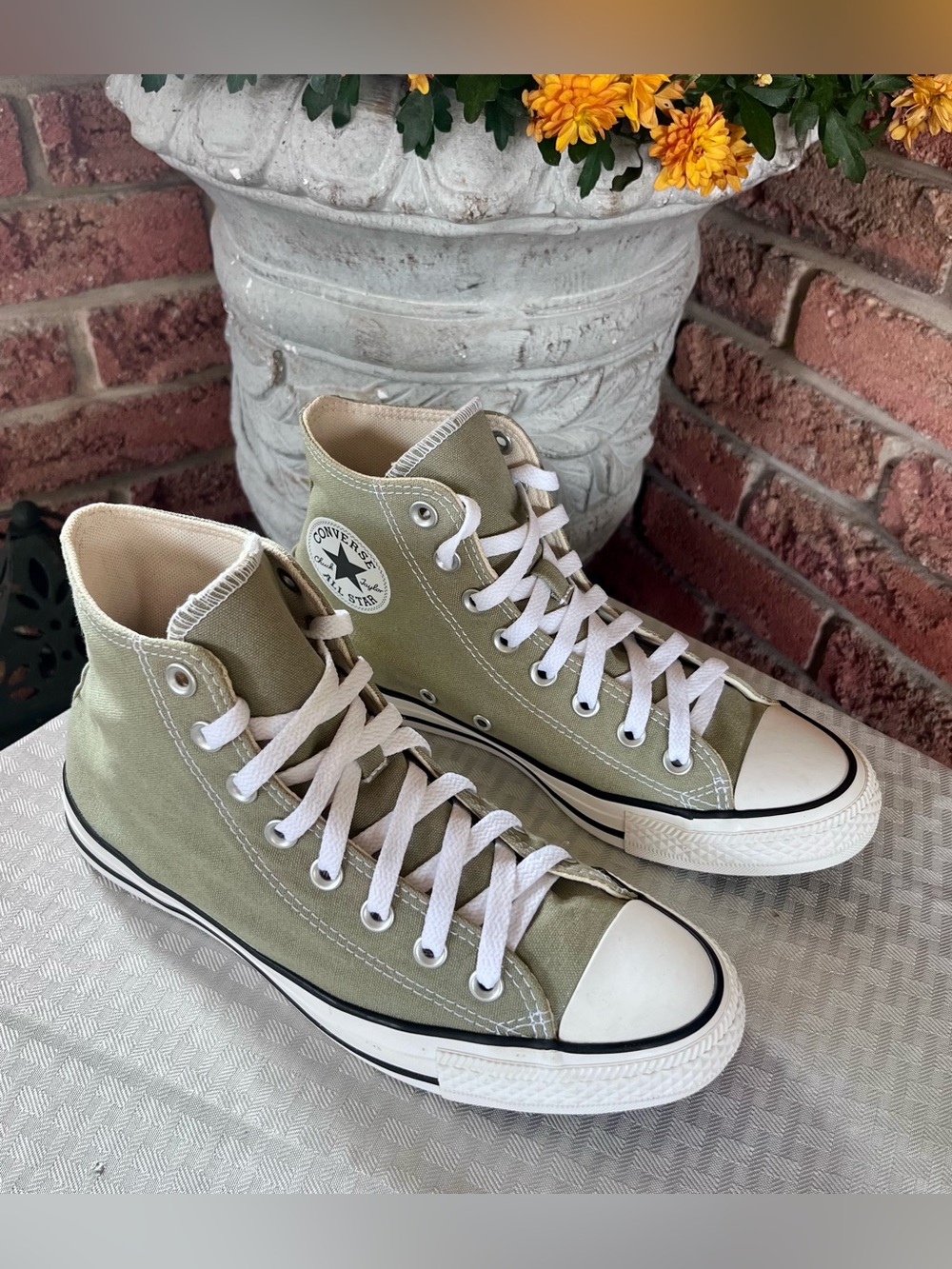 Converse Chuck Taylor High Top Sage Green Jade Stone Unisex W 8.5 M 6.5